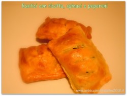 Rustici con ricotta, spinaci e peperoni