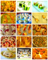 Aperitivi e finger food collage