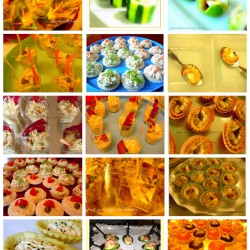 Aperitivi e finger food collage