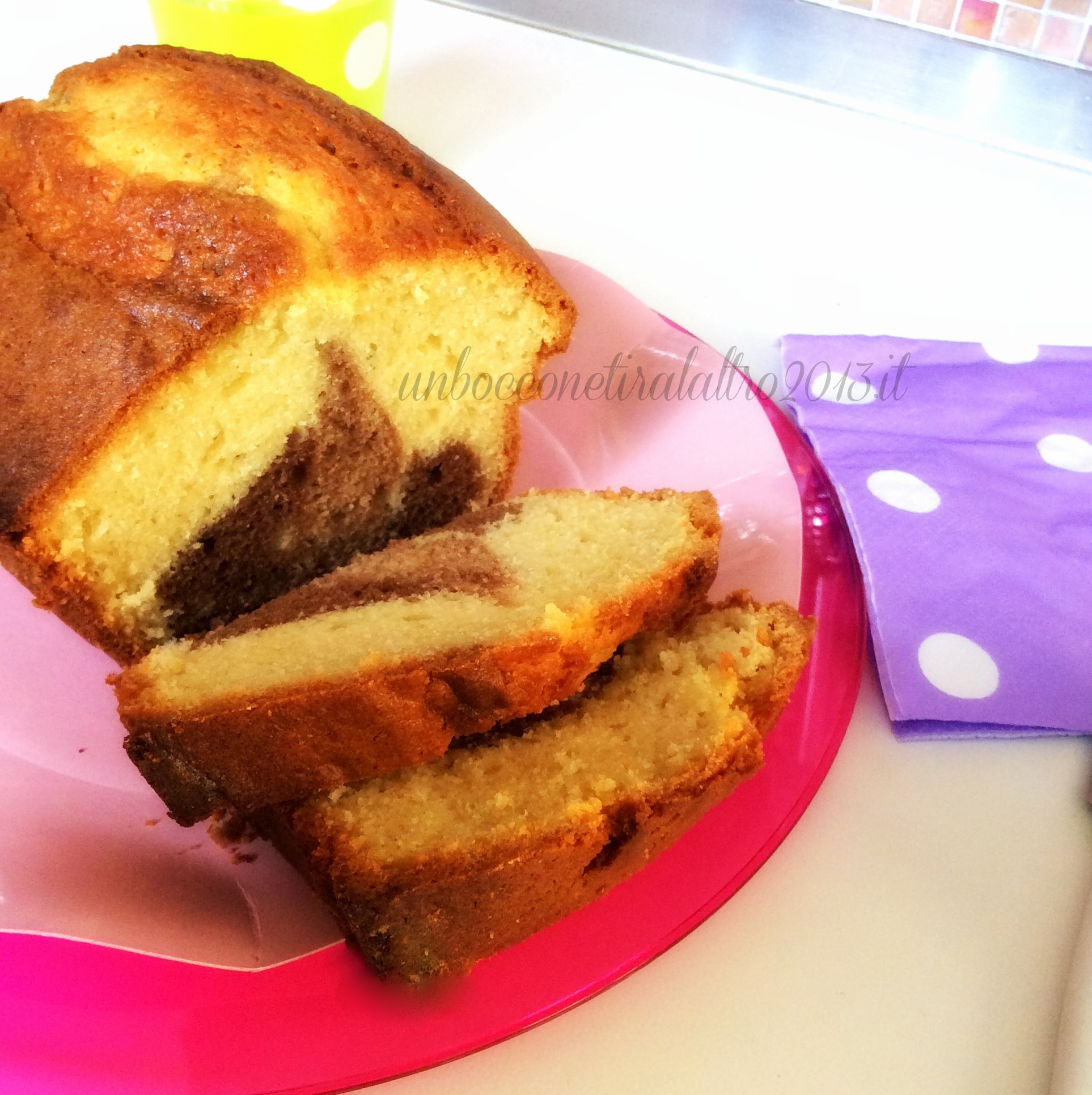 plumcake bianco e nero